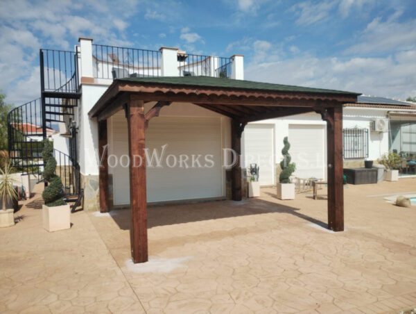 Pérgola Bioclimática Premium con Motor, LED y Sensor de Lluvia