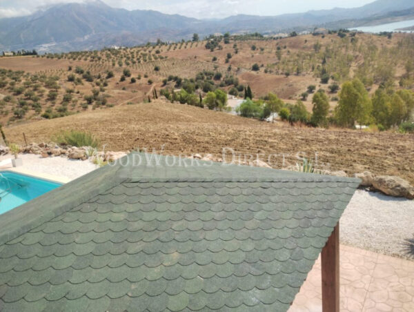 Pérgola de Acero con Techo Textil – Kit Prefabricado Fácil de Instalar